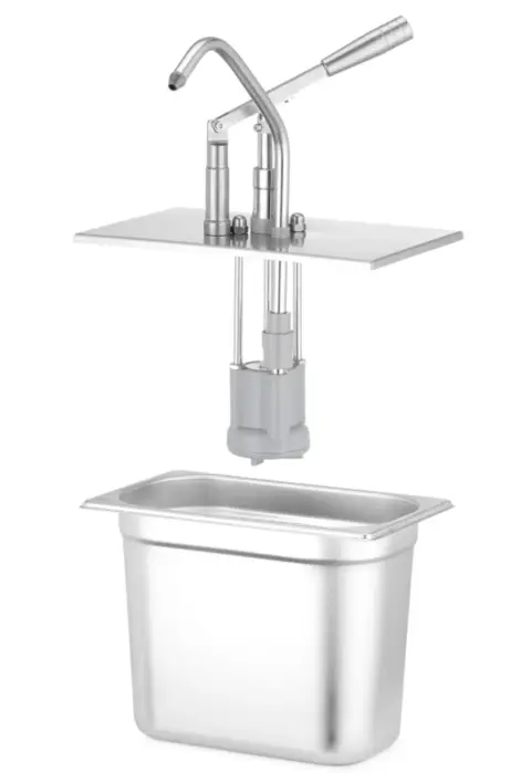 Lokk med dispenser GN 1/3 rustfritt stål 