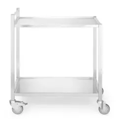 Trillebord, ekstra solid Med fire hjul og to hyller