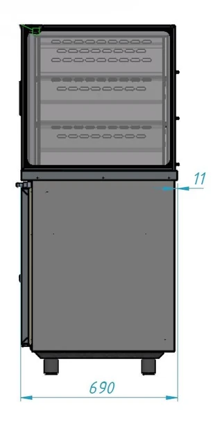 Serveringsdisk I tre plan 