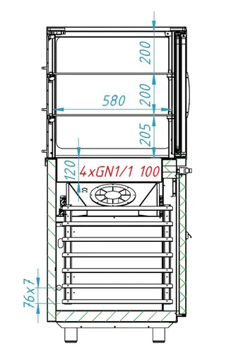 Serveringsdisk I tre plan 