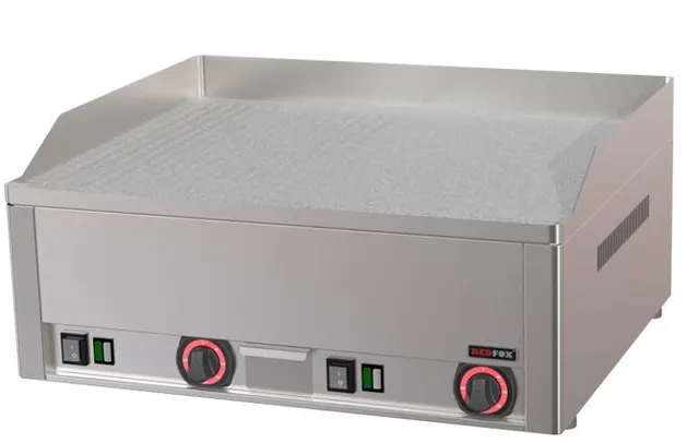 Flatgrill 1/2 rillet+1/2 glatt Durable, 2 stekesoner 