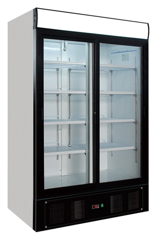 Kjøleskap 1079 liter med 2 glasskyvedører