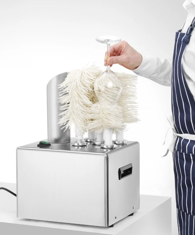 Poleringsmaskin til glass Med 5 børster 