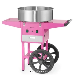 Sukkerspinn maskin Rosa med hjul
