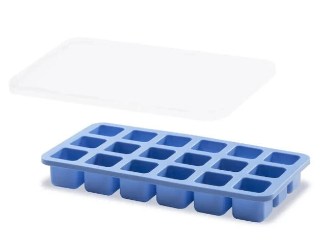 Isbitform med lokk 18 isbiter 26x26x26 mm 