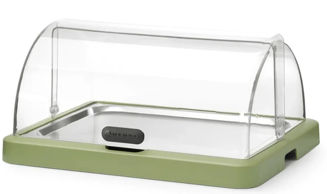 Kjøledisplay med roll top, enkel Grønn 