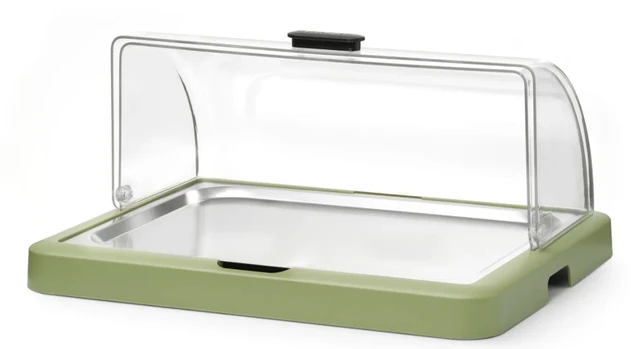 Kjøledisplay med roll top, enkel Grønn 