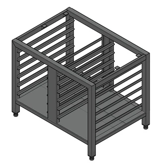 iCombi stativ for 6 eller 10 GN1/1 Ovn Lav modell, 690 mm høyde