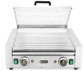 Pølsegrill, to varmesoner 11 ruller