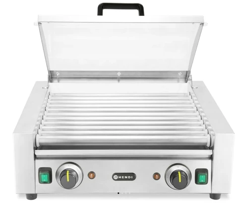 Pølsegrill, to varmesoner 11 ruller