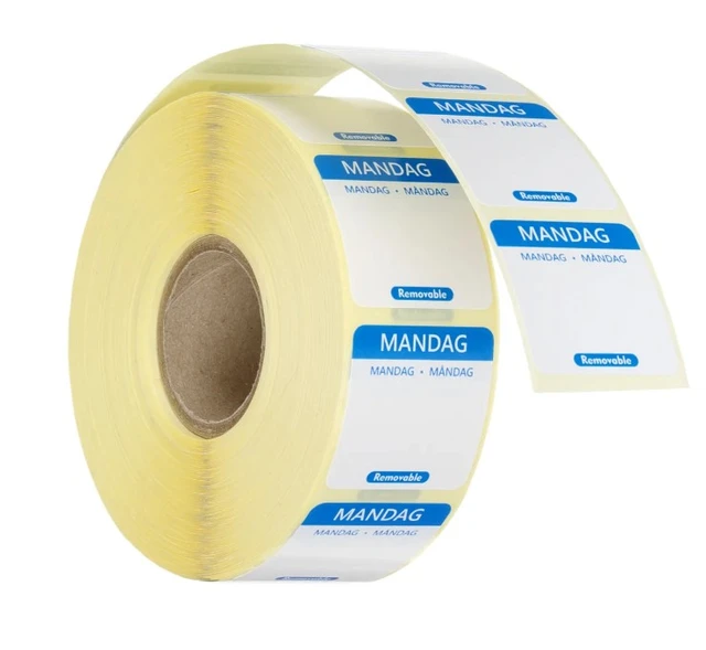 Merkelapper ukedag Søndag 