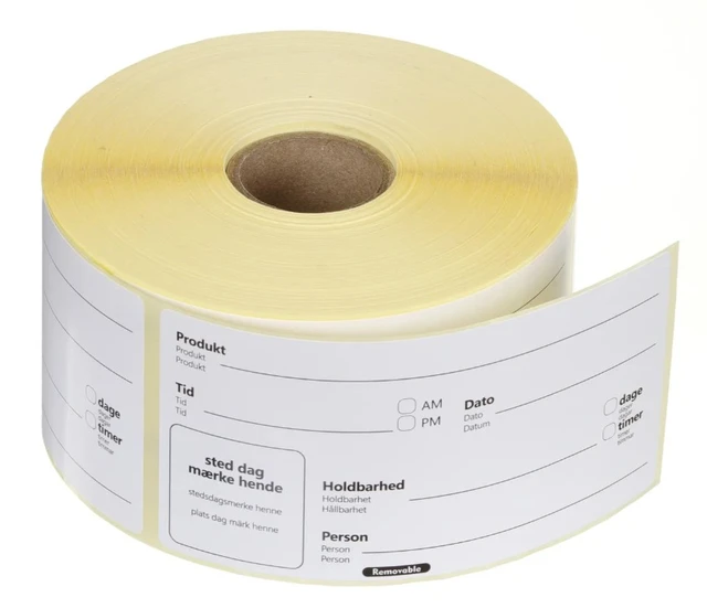 Merkelapp "Bruk innen" Use by 