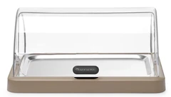 Kjøledisplay med roll top, enkel Beige