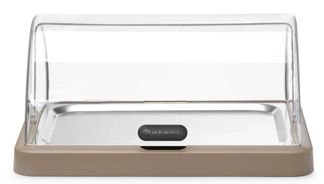 Kjøledisplay med roll top, enkel Beige 