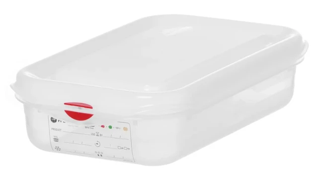 Kantine 1/4 GN med lokk, PP 65 mm 