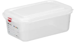 Kantine 1/4 GN med lokk, PP 100 mm