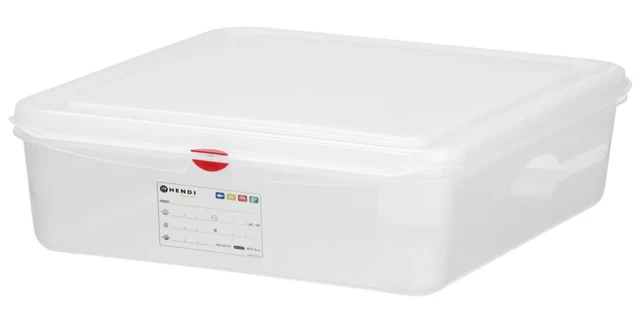 Kantine 1/1 GN med lokk, PP 100 mm 