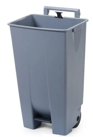 Avfallsdunk, grå 120 liter