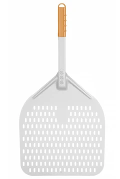 Pizzaspade perforert kvadratisk, kort 350x710 mm