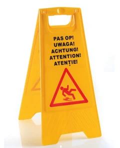 Varselskilt, Vått gulv Sammenleggbart