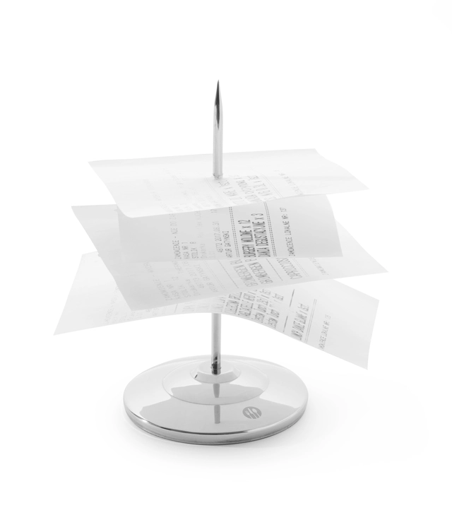 Kvitteringsnål med base Ø 8x15 cm 