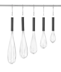 Fransk visp med 8 stive tråder, blå 27 cm