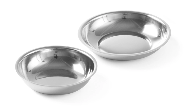 Sukker/pisket krem skål, rustfritt stål 4 stk i pakken 