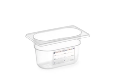 HACCP kantine 1/9 GN, transparent 100 mm