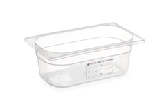 HACCP kantine 1/4 GN, transparent 65 mm
