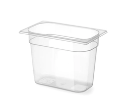 Polypropylen kantine 1/4 GN, transparent 100 mm