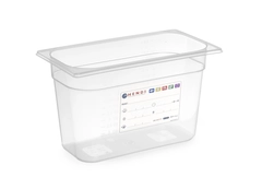 HACCP kantine 1/3 GN, transparent 65 mm