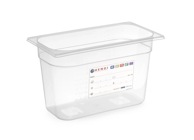 HACCP kantine 1/3 GN, transparent 65 mm 
