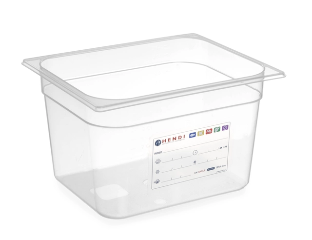 HACCP kantine 1/2 GN, transparent 200 mm 