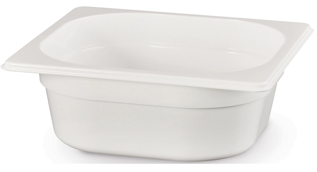 Polykarbonat kantine 1/6 GN, hvit 65 mm 