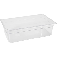 Polykarbonat kantine 2/1 GN, transparent 200 mm