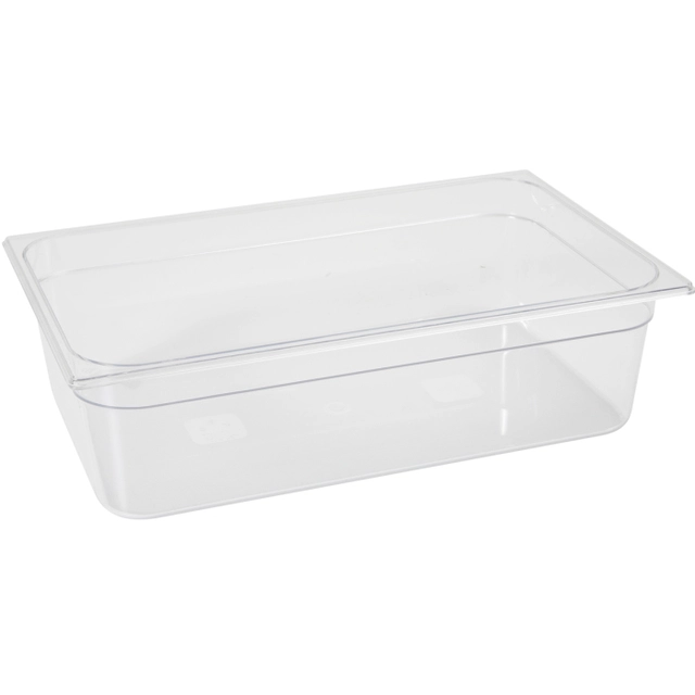 Polykarbonat kantine 2/1 GN, transparent 200 mm 