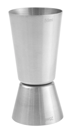 M&#229;lebeger 25 ml og 50 ml rustfritt st&#229;l