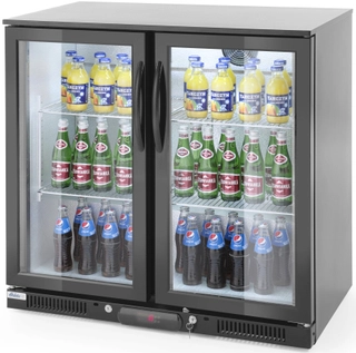 Barkjøleskap, dobbelt 2 dørs 