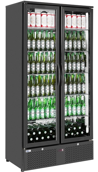 Barkjøleskap høy utgave, dobbelt 2 dører