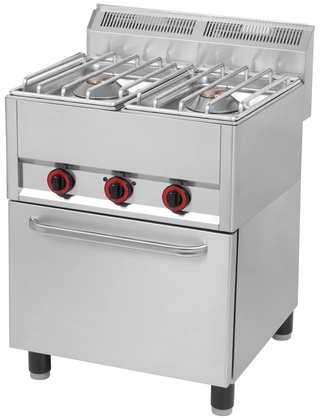 Gasskomfyr/Wok To bluss, hver på 8000 Watt