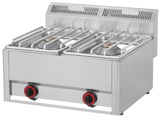 Gasskoketopp/Wok To bluss, hver på 8000 Watt