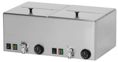 P&#248;lsevarmer 2x9 liter med avtapping