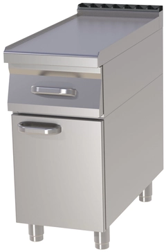 Avlastningsbenk med skuff og skap 40 cm bredde