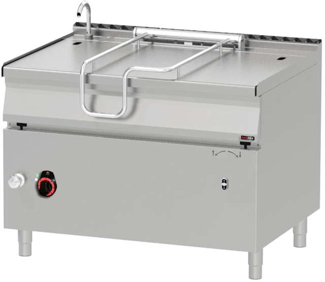 Stekepanne med elektrisk tipp Kapasitet: 120 Liter 