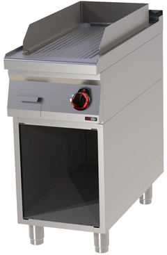 Flatgrill, Rillet Høyglanspolert, 1 stekesone
