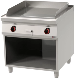 Flatgrill Høyglanspolert, 2 stekesoner