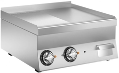 Flatgrill 1/2 Rillet Chrome, 2 stekesoner