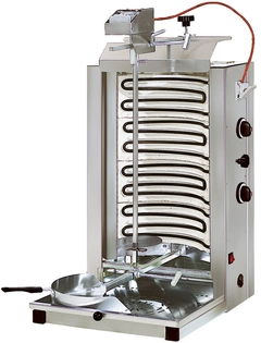 Kebabgrill, elektrisk To soner og 4 varmeelement