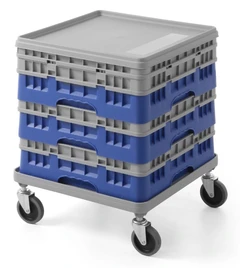 Tralle til oppvaskkurver Til 50x50 cm kurver