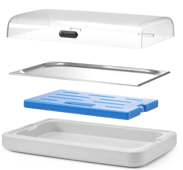 Kjøledisplay, 1/1 GN Svart 